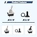 VEXUNGA KN3D-102 Toggle Switch 12V 25A ON-ON 3 Pin 2 Position SPDT Switches with Waterproof Cap for Auto Car (Pack of 2pcs)