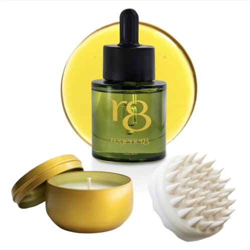 Regener8 3-in-1 Hormonal Hair Loss Scalp Serum System with Brush & Candle