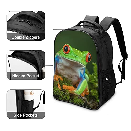 Sac à dos cool grenouille avec imprimé animalier original - 4