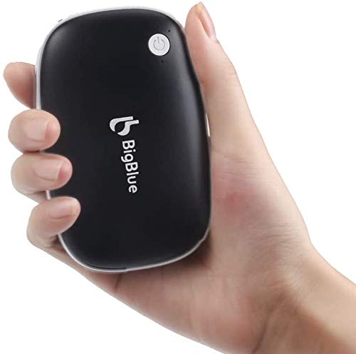 Chauffe-mains Rechargeable Lot De 2 - 6000mAh - Double Face Chauffant - Silicone Doux - Pour Homme Et Femme - 6