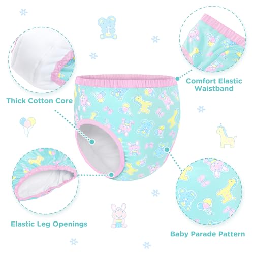 Image of Littleforbig Soft Silky Underwear Comfortable Washable Reusable Adult Training Pants - Full Print Baby Parade XS