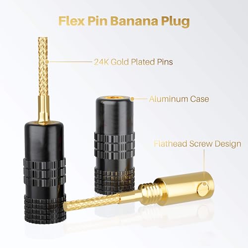 Conector de altavoz para cable de audio receptor cine en casa y placa de pared 3
