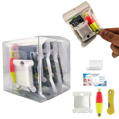 Mini Survival Fishing Kit for Camping and Hiking