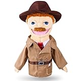 Role Play Hand Puppets Hand Plush Chef Doctor Fireman Pirate Detective Athlete Nurse Worker Hand Puppet Toys Puppets for Kids Storytelling Imaginative Pretend Play Teaching Preschool(Detective)