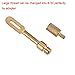 NIDAYE 5 Pack Solid Brass Slotted Tip Gun Jag Patch Holder for Rifle/Handgun/Pistol
