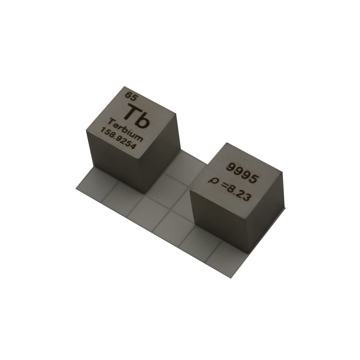 Cube de terbium Tb haute pureté cadeau idéal passionnés de physique