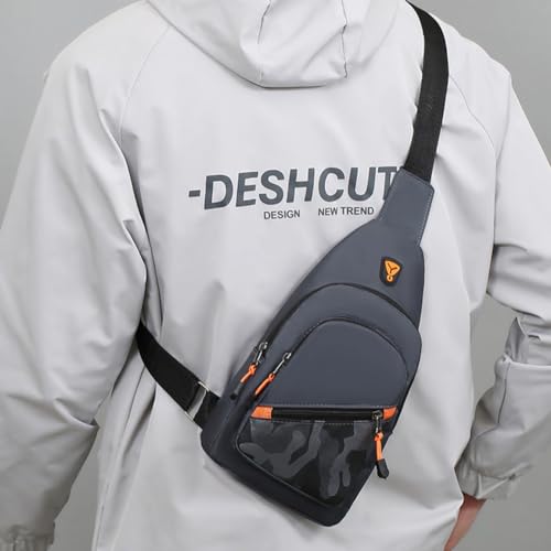 Bolso de pecho impermeable Gray que alivia el peso 4