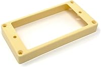 Vista 4 de Black Flat Bottom Humbucker Pickup Mounting Ring Slanted (11mm-12mm) compatible with Epiphone Guitars HR140F-BLK