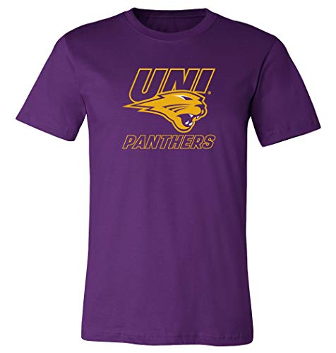 CornBorn University of Northern Iowa T-Shirts - UNI Panthers Apparel - Power Logo - Purple - XL