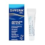 Differin Acne Treatment Gel, 30 Day Supply, Retinoid Treatment for Face with 0.1% Adapalene, Gentle Skin Care for Acne Prone Sensitive Skin, 15g Tube (Packaging May Vary)