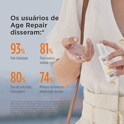 ISDIN Protetor Solar Facial Antiaging Fusion Water5 Stars Age Repair Fps 50