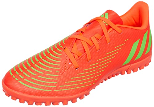 adidas Predator Edge.4 TF, Sneaker Mixte, Red/Solar Green/Core Black, Fraction_43_and_1_Third EU