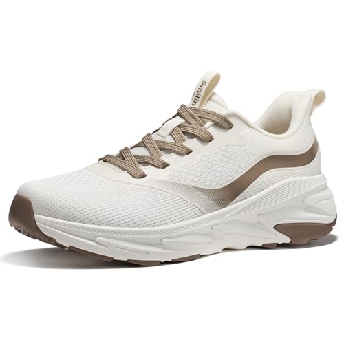 Image of SMILIN Women's Walking Running Shoes with Arch Support, Athletic Comfortable Cushioned Lightweight Tennis Shoes, Lace Up Fashion Sneakers for Standing All Day Work Gym Workout Travel Cross Training