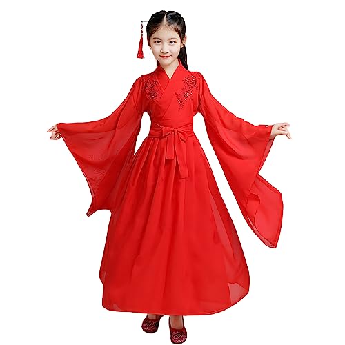 Disfraz tradicional chino Hanfu para niña otoño e invierno miniatura 3