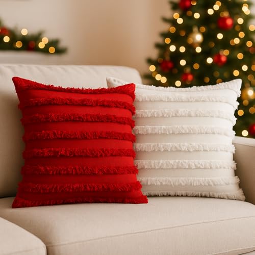 Image of TODY Boho Parent (Boho Red White, 12x12 Inch (Set of 2))