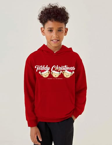 Image of Arshiner Unisex Kids Soft Pullover Hooded Sweatshirt with Pocket Basic Hoodies Sportswear Age 4-13 Years