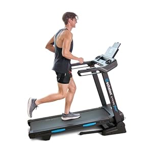Echelon Stride 30 Sport Folding Treadmill for Smart Home Cardio Workout, Power Incline Running Machine w/Bluetooth, 2.0 HP, Tablet Holder, LCD Display, 16kph Top Speed, 19 Programmes & Pulse Sensors