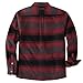 Dubinik® Mens Shacket Lightweight Jacket Cozy Warm Lined Overshirt Flannel Shirts For Men Long Sleeve Snap Casual Plaid