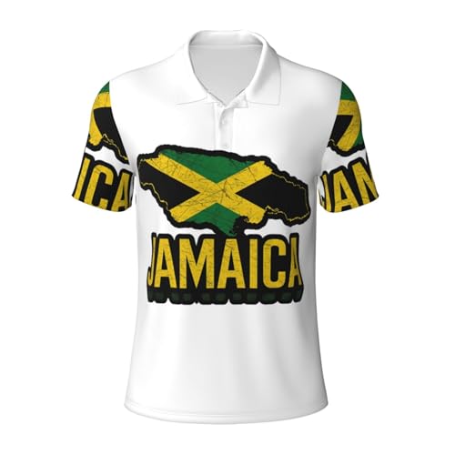 Polo Jamaïque à manches courtes respirant pour le golf et le quotidien
