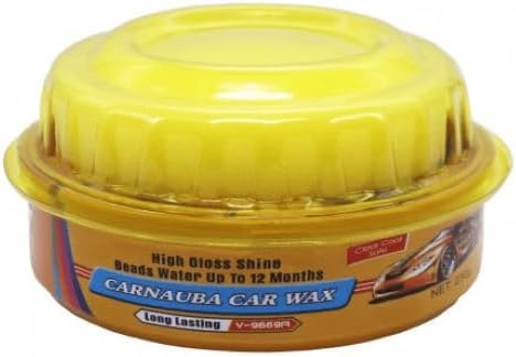 Carnauba Car Wax 230g – High Gloss Paste Polish for Body, Headlights & Tail Lights, Deep Shine, Water Beading, UV Protection, Easy Apply