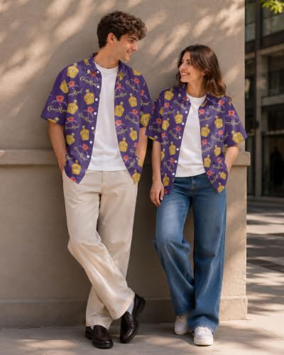 Image of 99TIMORO Funny Movie Mens Hawaiian Shirts Button Down Short Sleeve