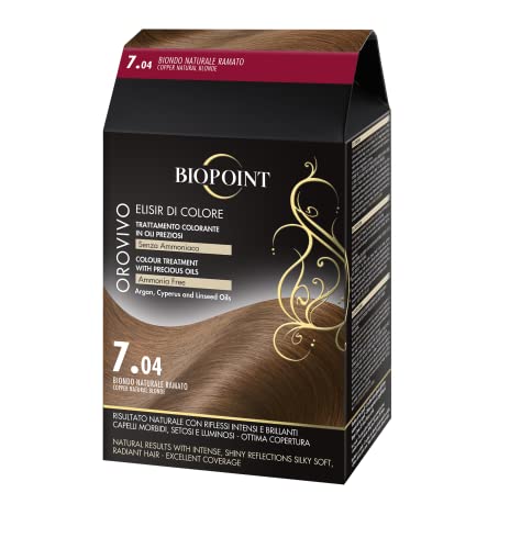 Colorants pour cheveux BIOPOINT Orovivo 7.04 biondo naturale ramato