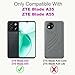 IUQXU for ZTE Blade A35/A55 Wallet Phone Case with Screen Protector [RFID Blocking] Leather Flip Card Holder Kickstand Strap Women Men Cell Phone Case for ZTE A 55 35 Blade 55A Black