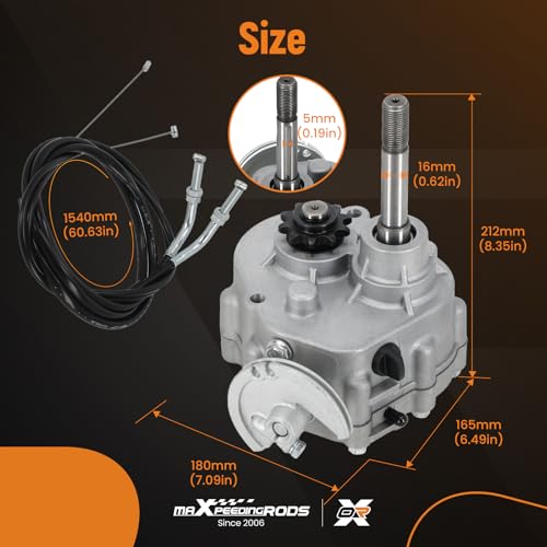 image for maXpeedingrods Go Kart Forward Reverse Gearbox Kit 212cc for 2HP-13HP 