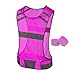 247 Viz Reflective Running Vest Gear - STAY VISIBLE & SAFE - Ultra Light & Comfortable Motorcycle Reflective Vest - Large Pocket & Adjustable Waist, Safety Vest, with Bands (Pink, Medium)
