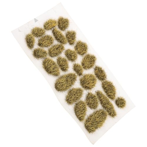 Cabilock Touffes d'herbe Décoratives pour Modélisme Ferroviaire, Résine Réaliste, Format Grand, Accessoires pour Décor Miniature, Décor en Faux Gazon pour Table Train et Dioramas