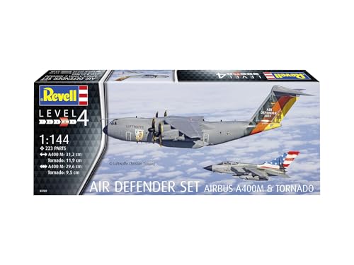 Revell 03789 Model Making I Air Defender I Construction Kit I Scale 1:144 I 223 Pieces I Craft Set from 12 Years I Precision Masterpiece in The Sky - Image 2