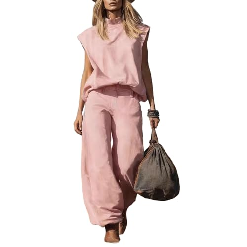 Conjuntos de terciopelo para mujer estilo vaquero con pantalones de pierna ancha