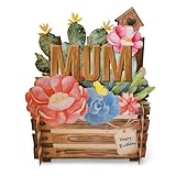 alljoy cards mn055 - biglietto di auguri pop-up 3d con scritta happy birthday, motivo: fiori e farfalle