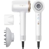 Wavytalk Hair Dryer, Wavytalk Turblow Pro Fast Drying Blow Dryer with Diffuser, High Speed Hair Dryer with 110,000 RPM, Pro Negative Ions for Less Damage, Frizz Smoothing 3 Speeds & 3 Temps, White