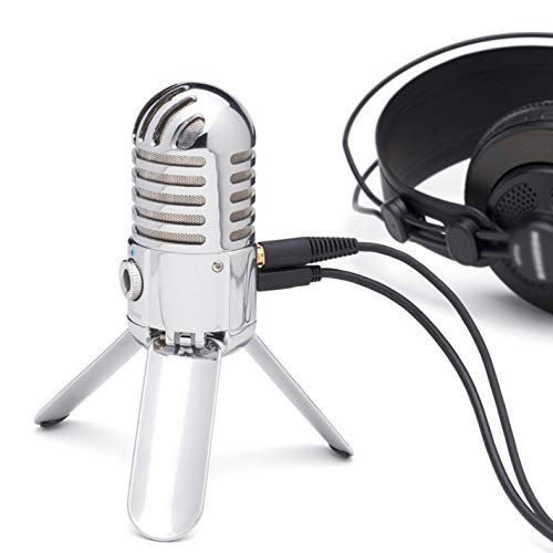 Microphone de studio USB chrome avec pieds pliables et sac de transport - 4