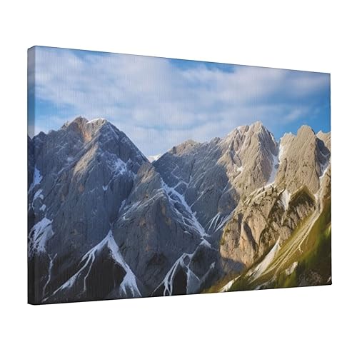 Toile murale colorée montagnes slovènes YoupO 30x45 cm pour décoration salon