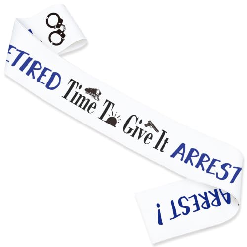BOMXOI Retired Time To Give Arrest Sash �x�@ �ސE�p�[�e�B�[ �f�R���[�V���� �x�� �p�[�e�B�[ �����T�C��