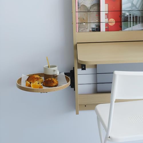 Table pliante murale table basse ronde rétractable bureau flottant gain de place