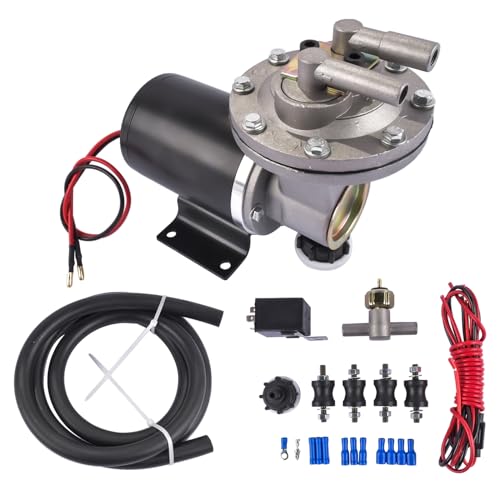 Bomba de vacío eléctrica de 12V con kit de instalación para frenos, bomba de vacío eléctrica de 18" a 22" para freno #28146 GELUOXI miniatura 4
