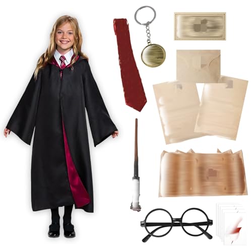 Amazluck Magic Robe, Zauberer-Kostüm für Kinder Umhang Cosplay...