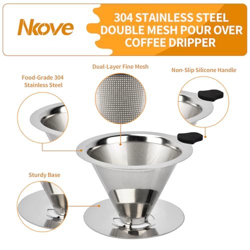NKOVE Pour Over Coffee Dripper