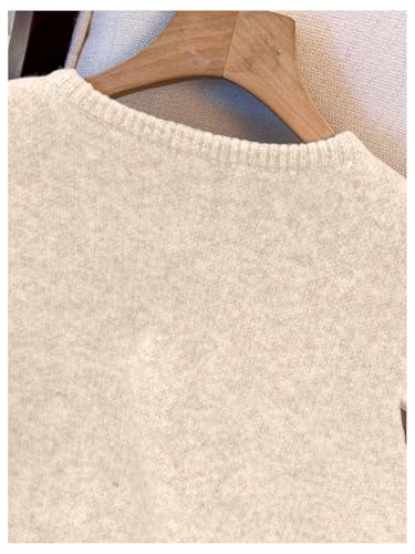 Image of RoseSeek Women's Button Down Sweater Vest Sleeveless Crewneck Knit Outerwear Old Money Knitwear
