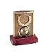Trofeo Calcio Base Legno Pallone e Ghirlanda cod.EL31657 cm 8,5x6x9,8h by Varotto & Co.