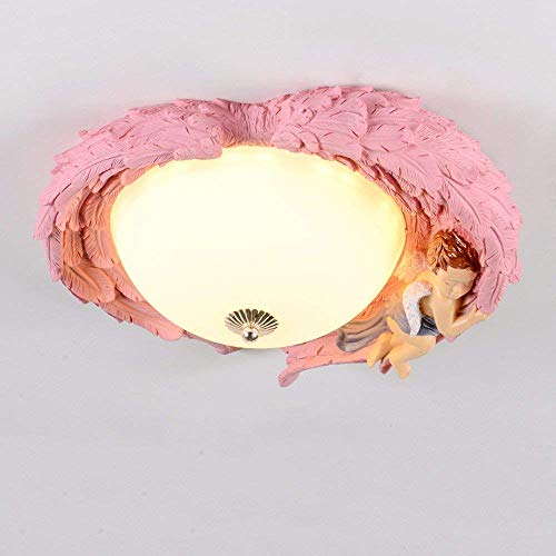 Plafonnier moderne ange dessin animé LED dimmable pour chambre d'enfant