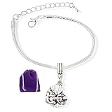 Frog on a Lily Pad Snake Chain Charm Bracelet