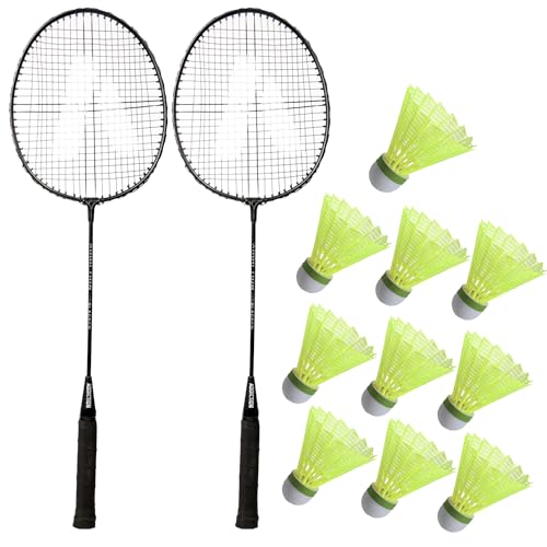 Image of Addiction Single Badminton Set of 2pcs and 10 pcs Shuttle Cock (Combo)