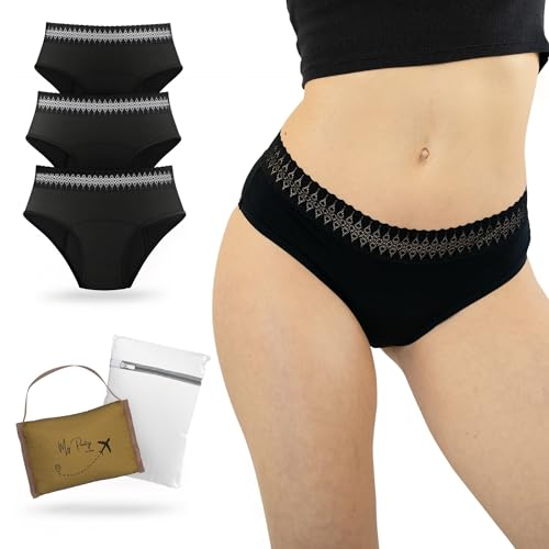 My Pantys Periodenunterschwäsche aus Baumwolle - Waschbarer, saugfähiger...