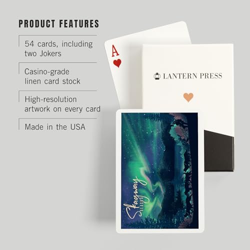 Baraja Póker 52 Cartas Skagway Alaska Northern Lights miniatura 3