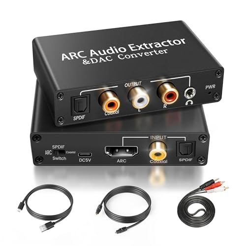 Convertisseur DAC HDMI ARC extracteur audio numérique vers analogique 192 kHz