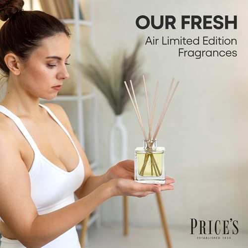 Price's Candles Chef's Reed Diffuser Refill For Home Fragrance | Long-Lasting Reed Diffusers For Décor | Elegant Air Freshener For Stress Relief | Aromatherapy Diffuser Gifts For Women & Men